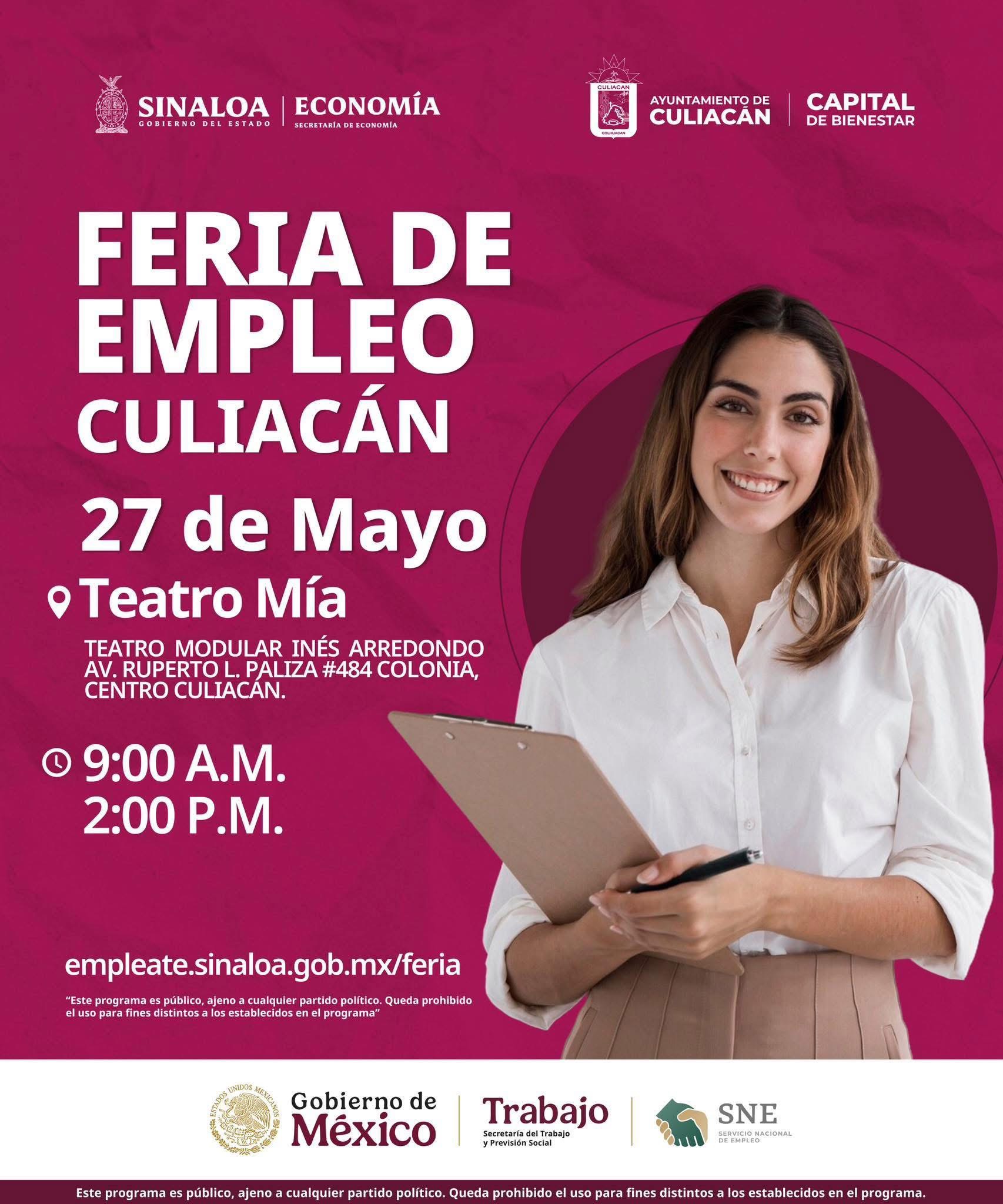 Realizarán Feria del Empleo en Culiacán con más de mil vacantes ...